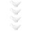 4Pcs Ceramic Milk Pitcher White Small Creamer Pitcher for Home Use 9