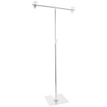 photobooth backdrop frame stand Adjustable Stainless Steel White 1Pack