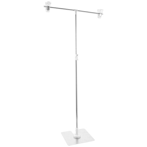 photobooth backdrop frame stand Adjustable Stainless Steel White 1Pack