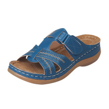 Willtoo Women's Flat Sandals Arch Support Non-Slip Sky Blue