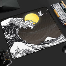 The Great Wave Art Design Liten Musmatta Office Speed DeskMat 40x45cm PC-datorspeltangentbord XS Gummi Halkfri Musmatta