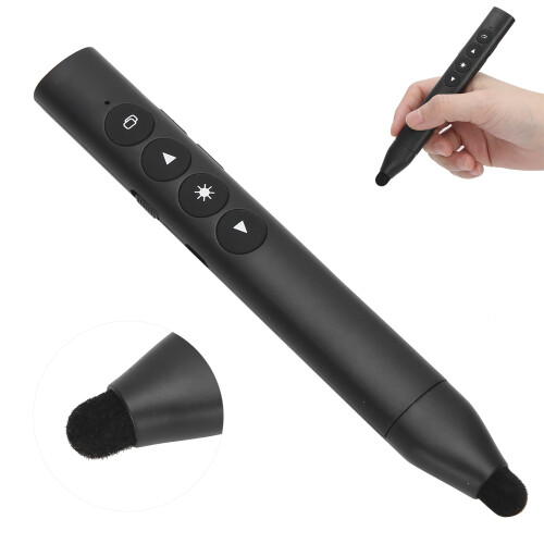 Professional Presentation Pointer, Easy-To-Use Wireless Presenter Remote With Bright Red Light And High Compatibility For Memorable Presentations 2