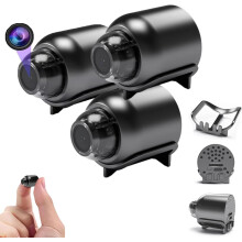 Mini Full HD 4K WiFi Security Camera, 1080p Wireless, Motion Detection & Remote Monitoring – 2PC Set