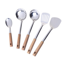 Stainless Steel Kitchen Utensil Set, Heavy Duty Cooking Tools Set, Ergonomic Cooking Essentials for Safe and Stylish Cooking