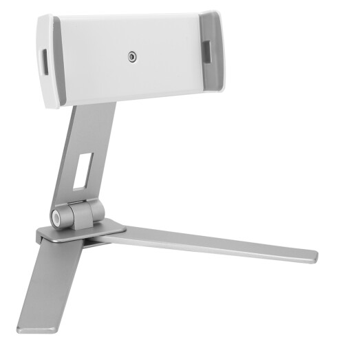 Adjustable Universal Tablet Stand, Rotatable Display for Optimal Viewing, Cable Management System, Easy to Adjust for Various Angles, Portable 2