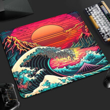 The Great Wave Art Mousepad 40x45cm Rubber Anti-slip