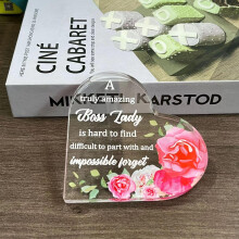 In Stock New Valentine's Day Love Transparent Acrylic Mother's Day Father's Day Table Decorations Ornaments