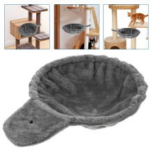 ibasenice Dark Grey Soft Fabric Cat Tree Hammock Replacement Deep Basket Attachment