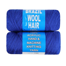 Brazilian Wool Acrylic Yarn for Crochet Hair, Braids & Faux Locs – Soft Synthetic Hair Extension
