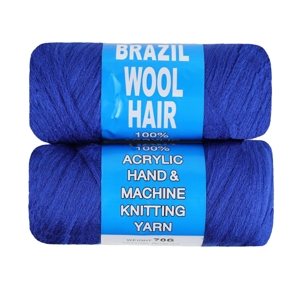 Brazilian Wool Acrylic Yarn for Crochet Hair, Braids & Faux Locs â Soft Synthetic Hair Extension
