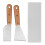Stainless Steel Putty Scraper Set Wood Handle 2 pcs 1