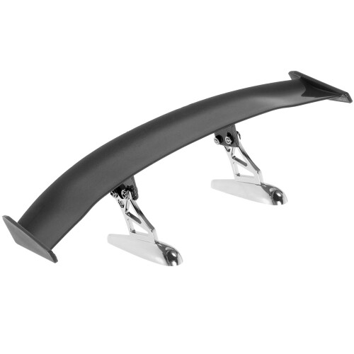 2Pcs Durable ABS Car Tail Wing Universal Rear Spoiler Black Exterior 1