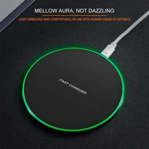 Advanced Wireless Charger, Fast Wireless Charging with Built-in Magnetic Disk for Secure Device Attachment 2