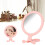 Cosmetic Assistance Handheld Mirror, 2X Magnifying Double Sided Mirror with Enhanced Precision and Eco-friendly ABS Plastic Construction 5
