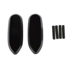 Engraved Mirror Block Off Base Plates for Suzuki GSXR 600 750 1000 2005-2012 Motorcycle Black Anodized Aluminum
