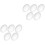 100Pièces Cabochons Verre Ovale Transparent Pour Magnet 3