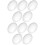 100Pièces Cabochons Verre Ovale Transparent Pour Magnet 5