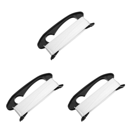 3Pcs Durable Nylon Flying Kite String with Black Plastic Winding Board 2