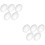 100Pièces Cabochons Verre Ovale Transparent Pour Magnet 6