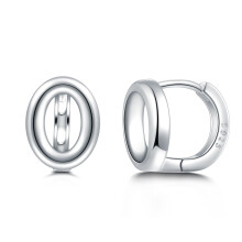 CHIC & ARTSY Hoop Earrings 925 Sterling Silver Hoop Earrings for Women Men Silver Hoop Earrings Small Silver Hoop Earrings for Women