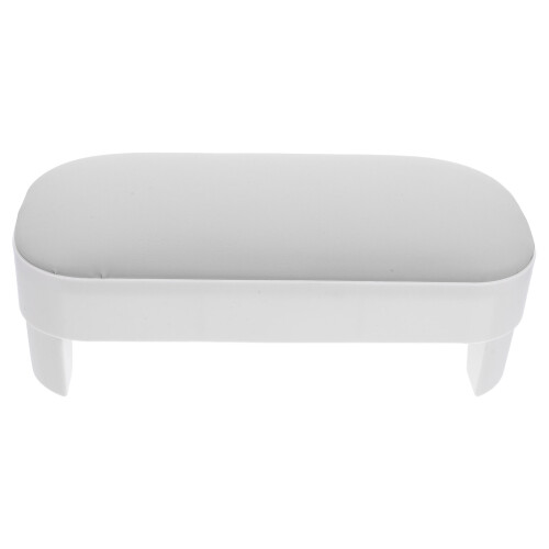 2Pièces Coussin Main Gris PU Cuir Antidérapant Support Ongles 2