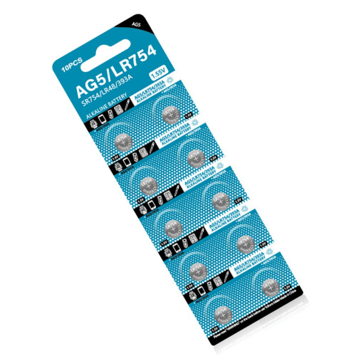 10 τεμάχια AG5 Μπαταρίες Κουμπιού 1.55V LR754 193SR754 546 Αλκαλικές Μπαταρίες Κερμάτων για