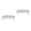 2Pièces Coussin Main Gris PU Cuir Antidérapant Support Ongles 7