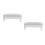 2Pièces Coussin Main Gris PU Cuir Antidérapant Support Ongles 9