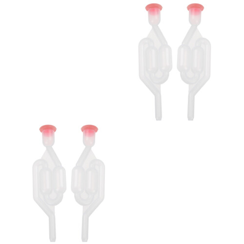 4Pcs Transparent Stoppers Water Seal Airlock for 2