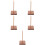 5Pièces Porte-Billets En Bois Marron Usage Polyvalent Et Stable 7
