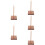 5Pièces Porte-Billets En Bois Marron Usage Polyvalent Et Stable 10
