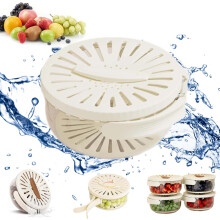 Fruit Strainer Basket with Lid and Foldable Handle 1 Quart
