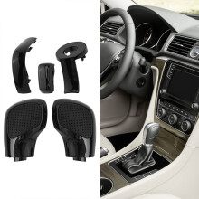 Capa lateral da alavanca de câmbio para Golf 6 7R, Passat B7 B8 e Jetta Mk6 - Acessórios para interior de carro (perfurada)
