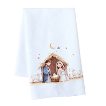 Torchons de cuisine de Noël, torchons décoratifs en coton, essuie-vaisselle pour les fêtes, pour la maison et la salle de bain, 45 x 70 cm