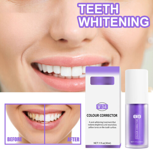Improve Tooth Enamel Purple Toothpaste, Natural Ingredients For Lasting Whiteness 1