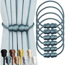 Vintage-Style Magnetic Curtain Tie-Backs 6-Piece