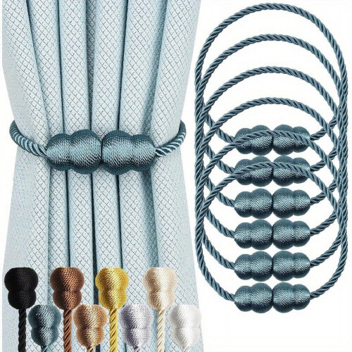 Vintage-Style Magnetic Curtain Tie-Backs 6-Piece