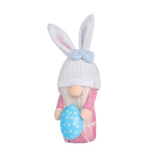 Coniglietto di Pasqua di peluche, morbido animaletto di peluche, decorazione pasquale primaverile per la casa.