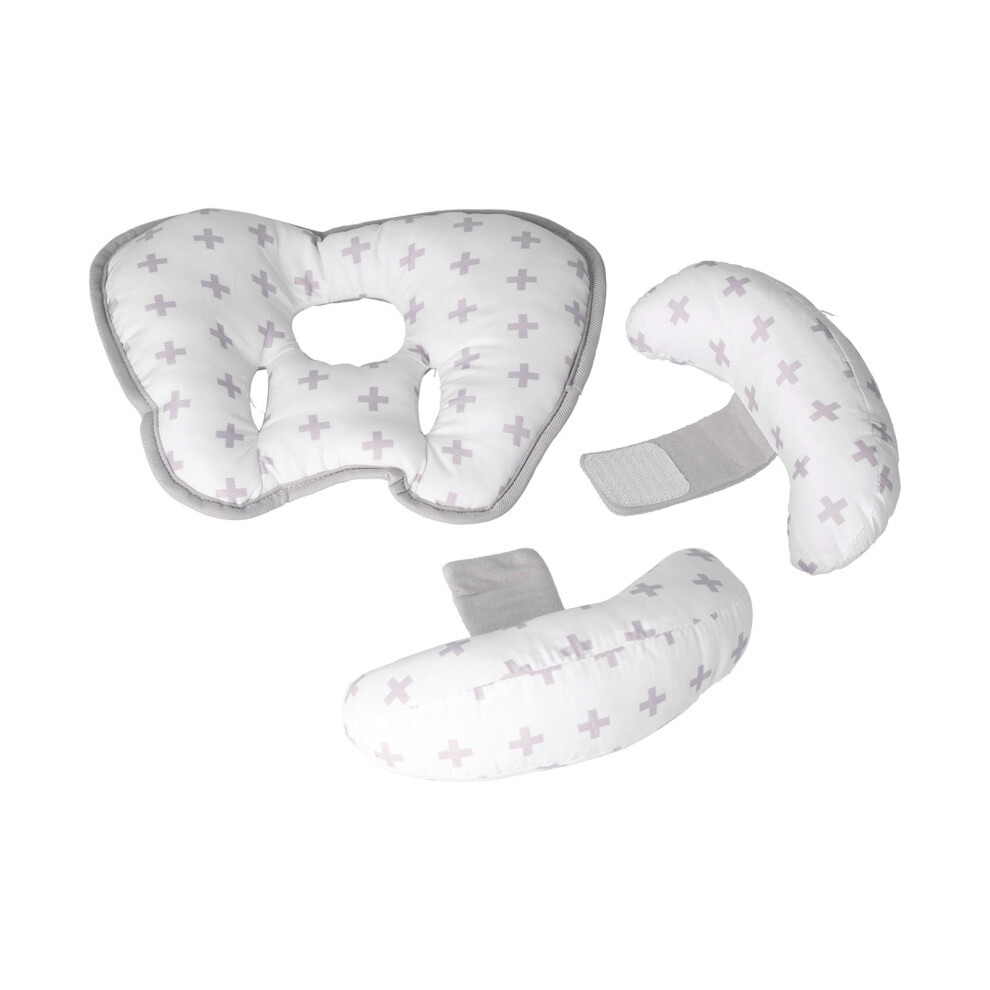 Adjustable Design Baby Head Pillow with Velcro Detachable Design and Multi-Functional Support for Travel Stroller Use
