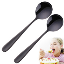Mini espressolepeltjes 17,5 cm, roestvrij staal, spiegelglad, vaatwasmachinebestendig – 2 stuks