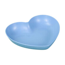 Unbreakable Heart-Shaped Dinner Plates, 5.9" Wheat Straw Reusable Plastic, Dishwasher & Microwave Safe, Compatible with Kids & Adults