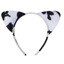 Cartoon Cow Horn Headband Soft Elastic Fabric