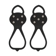 Universal 5-Tooth Non-Slip Silicone Shoe Grips for Ice & Snow – Compatible with Adult & Kids Shoes