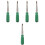 5Pcs Ergonomic Grain Sampler Soil Probe Stainless Steel ABS Silver 5