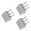 9Pcs Kitchen Stainless Steel Ice Scoop Silver Grain Set 6