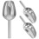 9Pcs Kitchen Stainless Steel Ice Scoop Silver Grain Set 8