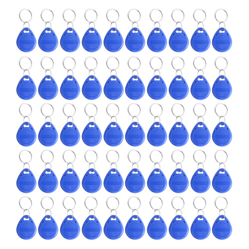 Contactless Transmission RFID Key Fob125KHz Rewritable Chip Programmable ID Tag Universal Compatibility For Access Control Devices (50PCS)