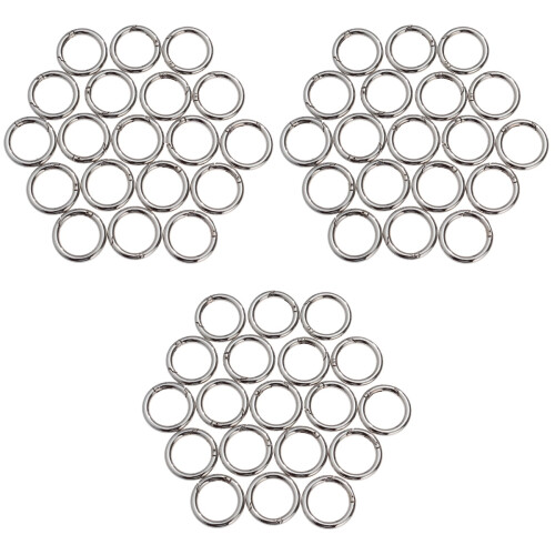 60Pcs Silver Split Jump Rings Rust Resistant Jewelry Making Connectors 2