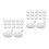 40Pcs Silicone Bubble Core Inserts White for DIY Parts 6