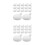 40Pcs Silicone Bubble Core Inserts White for DIY Parts 9